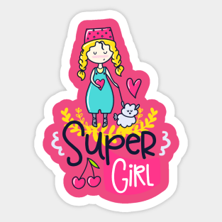 super Girl Sticker